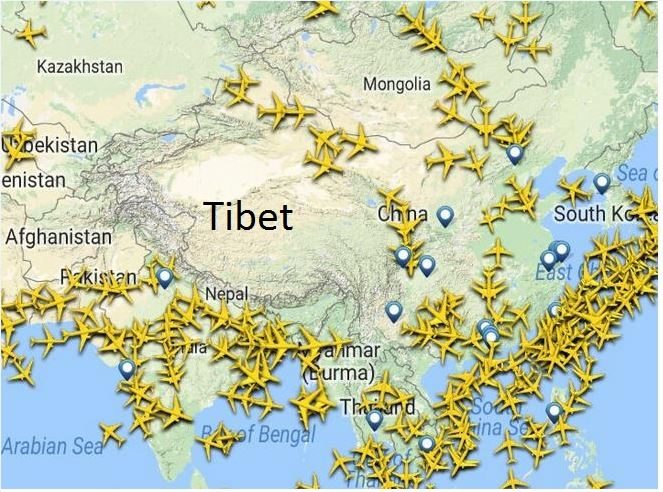 Why Don't Planes Fly over Tibet?