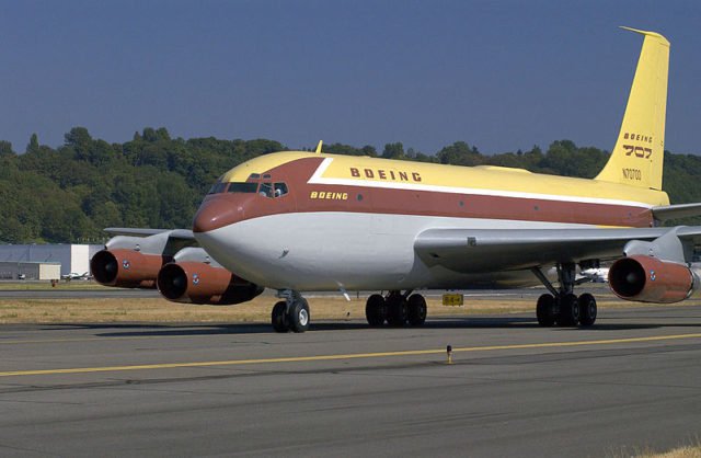 The Boeing 367-80 at Boeing Field in Washington