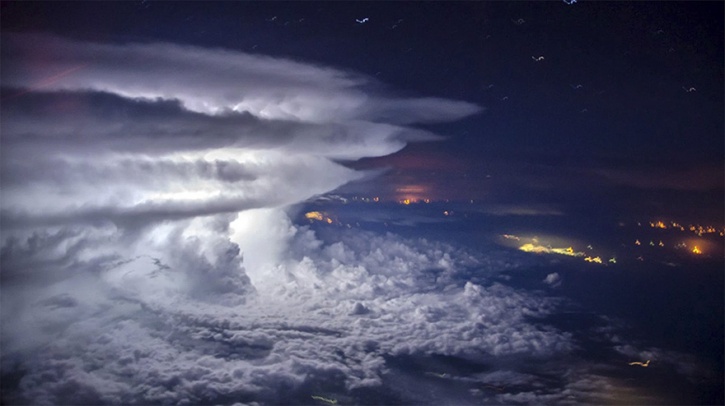 Thunderstorm Photos From 37,000 ft