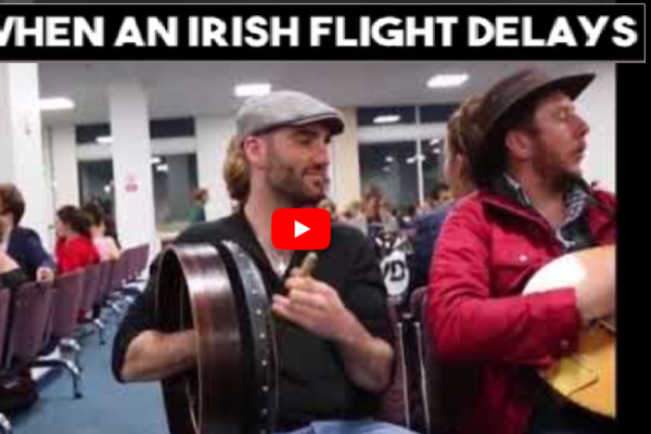 Irish Singalong During Flight Delay