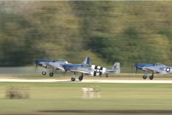 The Moment Over 20 P-51 Mustangs Met Up For An Epic Flyover