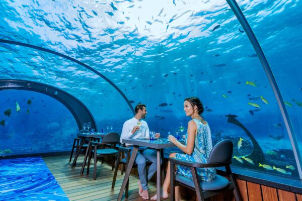 Undersea Restaurant In Hurawalhi Maldives!