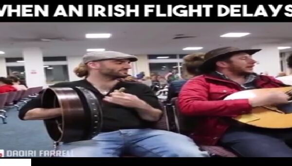 Irish Singalong During Flight Delay