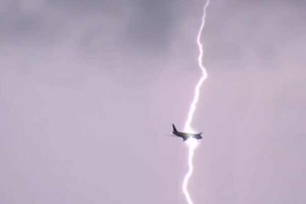 WATCH: What Happens When Lightning Strikes an Airplane?