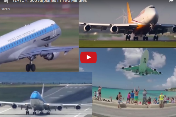 WATCH: Ton Of Airplanes In Two Minutes