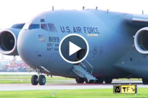 C-17 Accidentally Lands On Tiny Short Airstrip-Now Has To Take Off